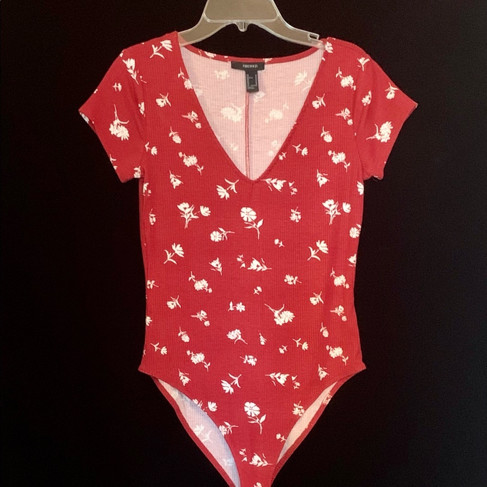 NWOT Red Bodysuit